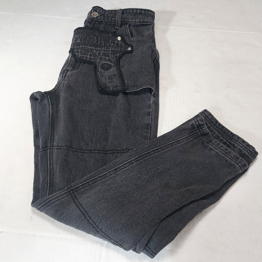 Maniere De Voir Woman Black Jeans Size 10